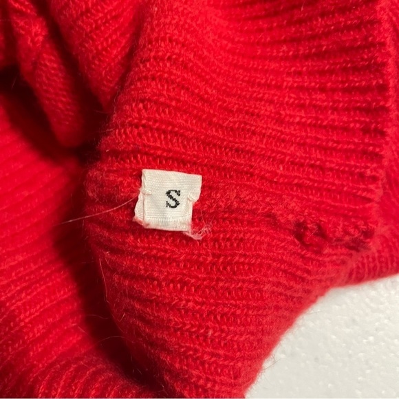 VTG Marisa Christina Red Lambswool/Angora Beaded Sequins Women Sweater Size S - Picture 10 of 14
